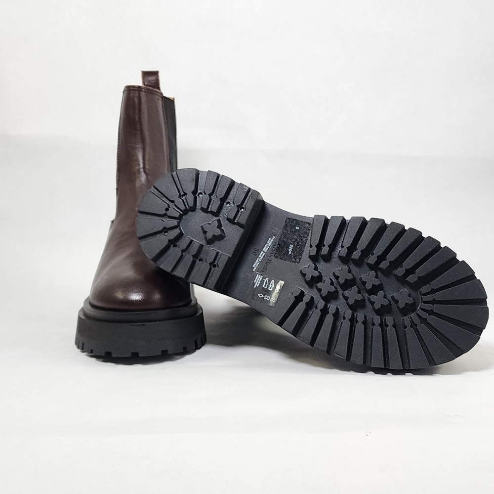 & other stories brown leather half boots - Picture 3 of 3